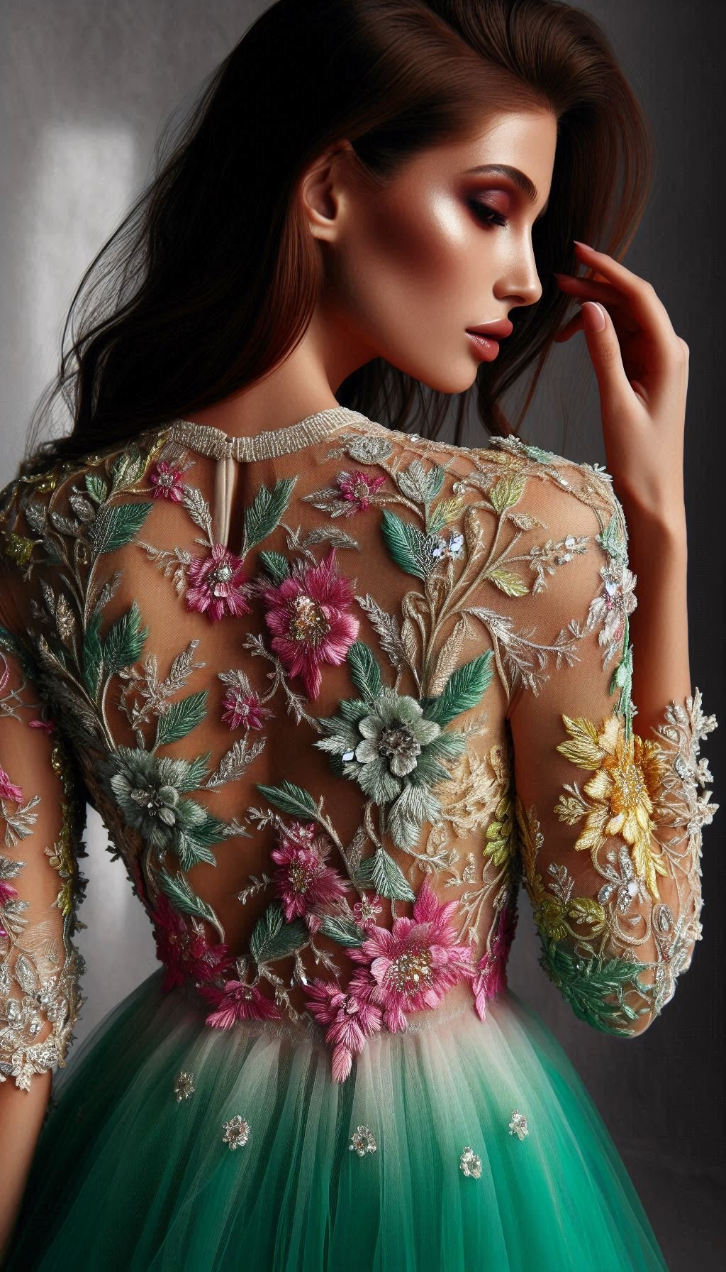 Floral Embroidery Dresses: Blooming Beautiful for Every Occasion | Pocoko Add a pop of color with a fuchsia and green floral embroidery dress. Fresh, fun, and fabulously stylish!