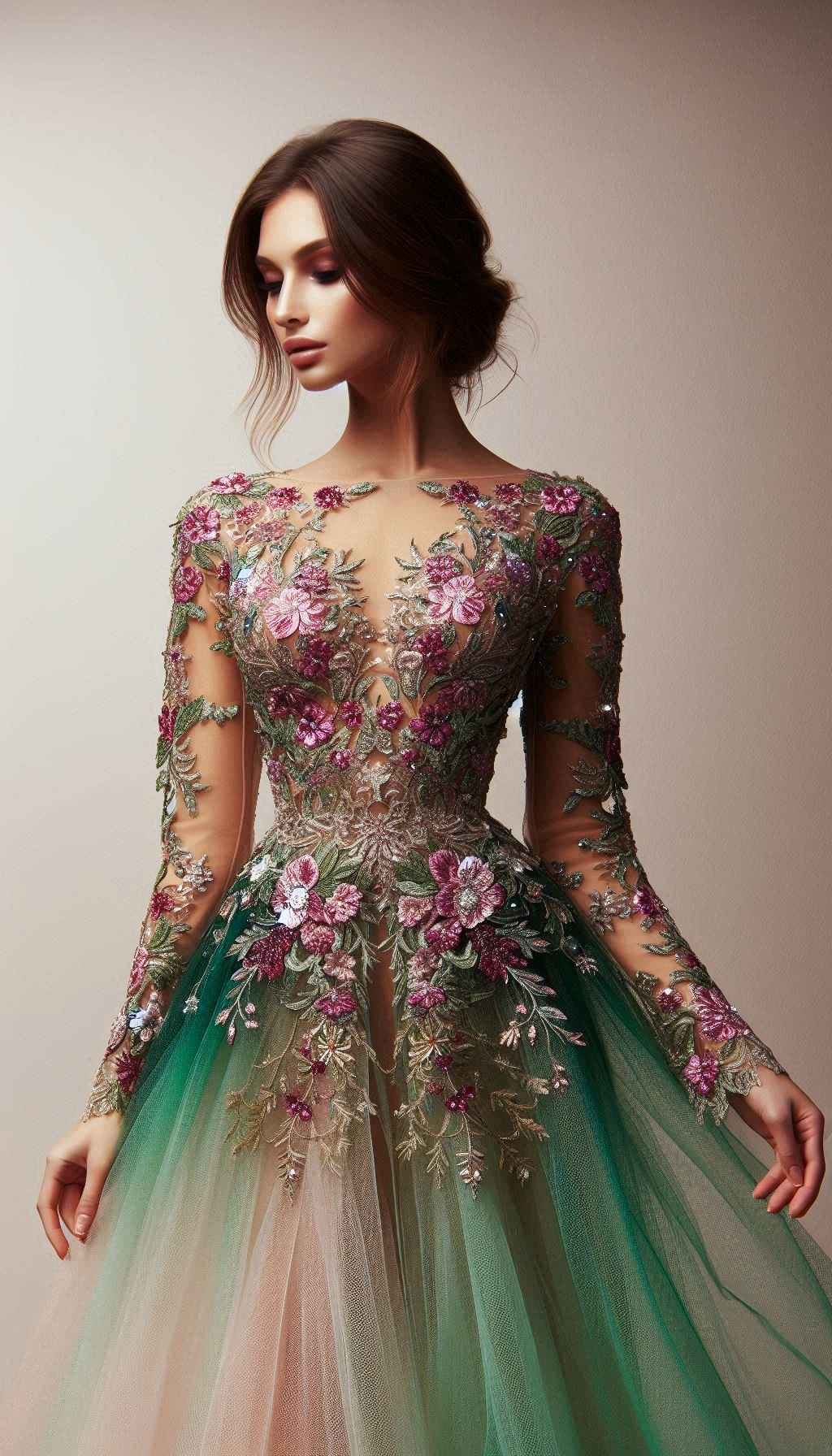 Floral Embroidery Dresses: Blooming Beautiful for Every Occasion | Pocoko Capture the beauty of nature with a fuchsia and green floral embroidery dress. Bold, vibrant, and utterly charming!
