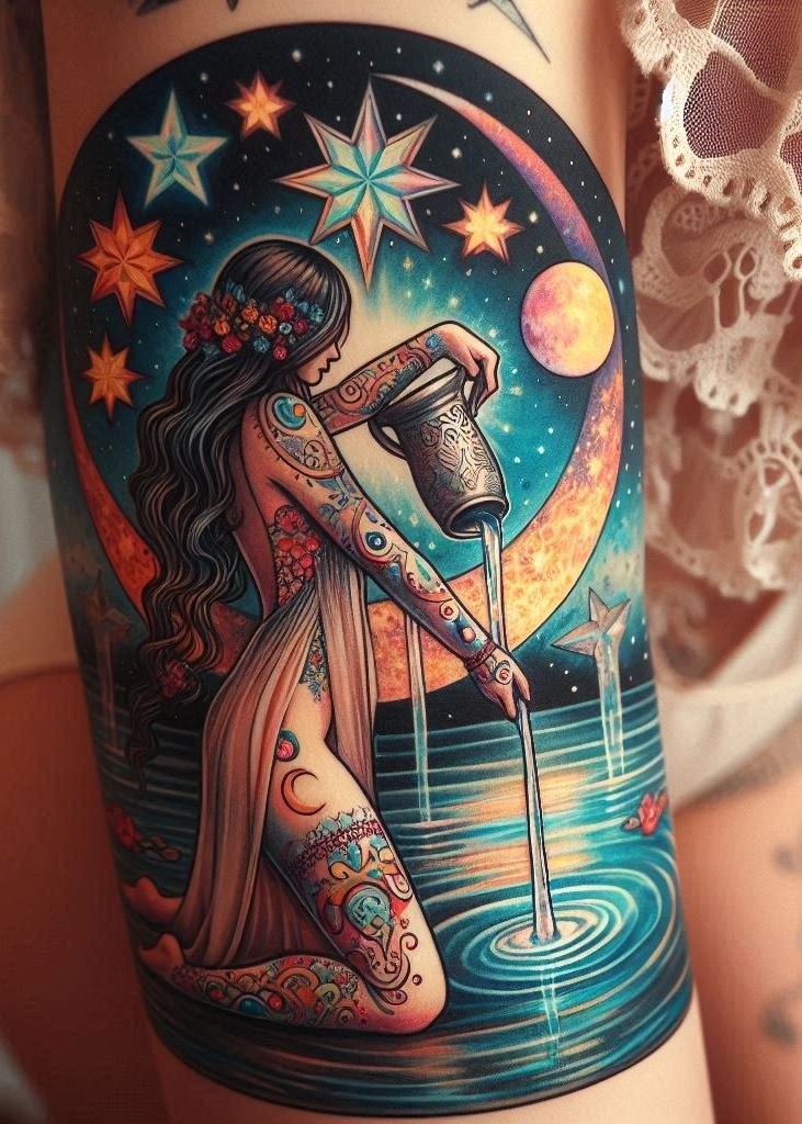 High Priestess tattoos: a perfect blend of mystical beauty and feminine power. Ready to enchant?