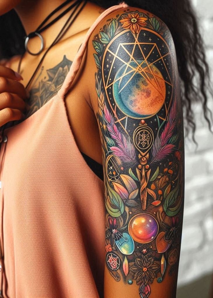 Celebrate the mystical with these captivating magic and witchcraft tattoo ideas. Perfect for women who love enchanting designs!