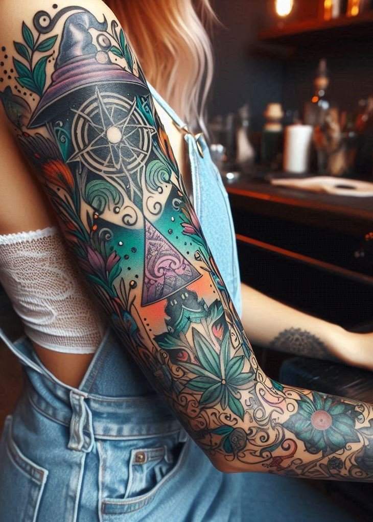 Channel your inner magic with these witchcraft tattoo ideas for women. Mystical, enchanting, and beautifully symbolic!