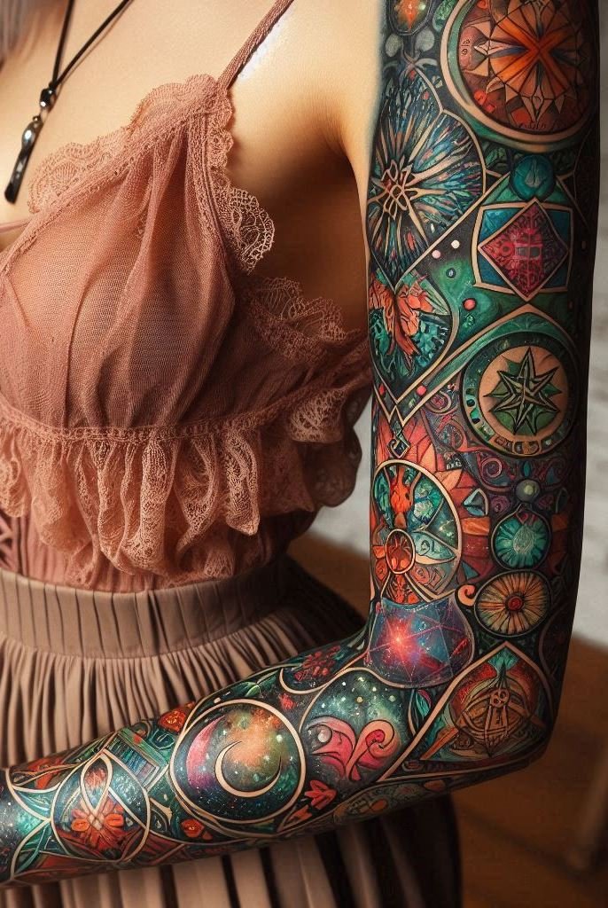 Transform your ink with magical witchcraft tattoos. Perfect for women who love symbolic and mystical designs!