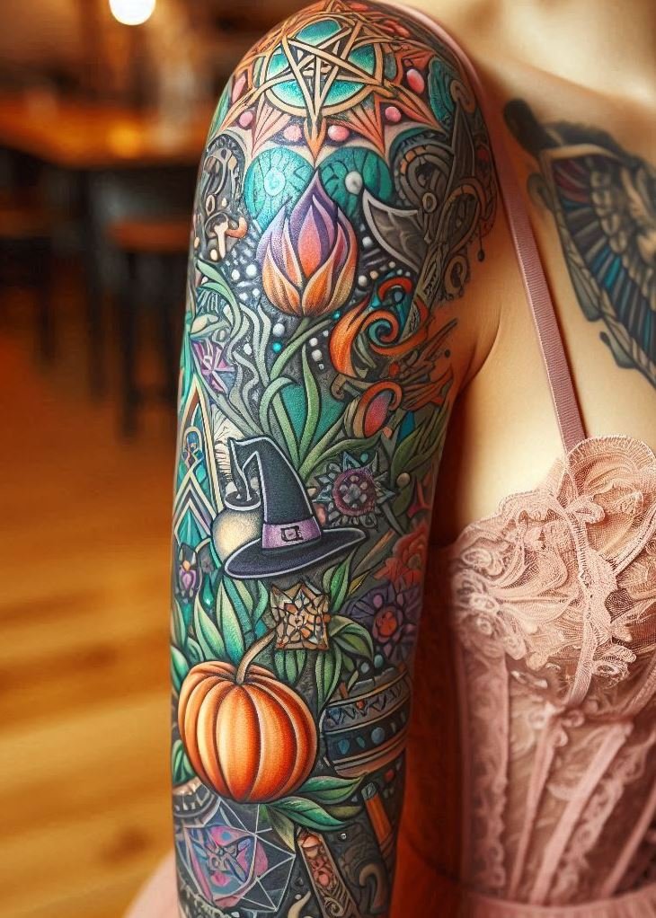 Unleash your inner sorceress with these stunning magic and witchcraft tattoo ideas. Perfect for a mystical and powerful ink statement!