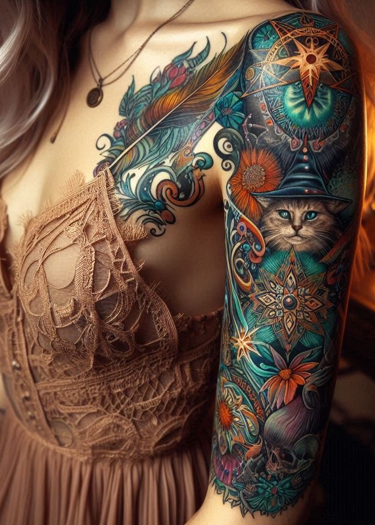 Embrace the mystical with witchcraft tattoo ideas for women. Enchanting, symbolic, and full of magical charm!