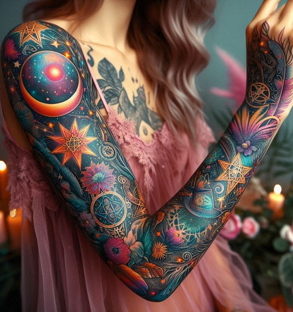 Channel your inner magic with these witchcraft tattoo ideas for women. Mystical, enchanting, and beautifully symbolic!