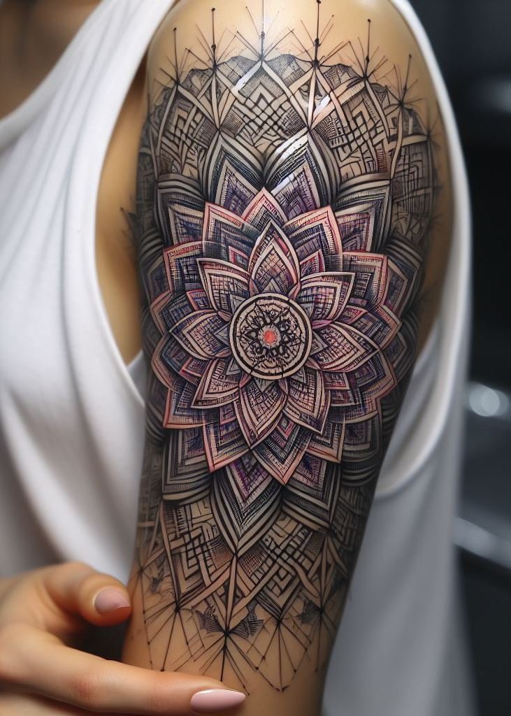 Embrace the balance of mandala tattoos. Perfect for women who love meaningful and artistic ink!