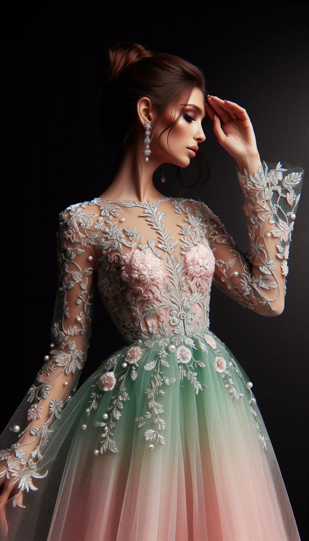 Floral Embroidery Dresses: Blooming Beautiful for Every Occasion | Pocoko Step into spring with mint and pink floral embroidery. Delicate, refreshing, and oh-so-chic for any occasion!