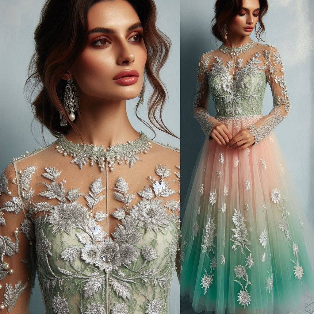 Floral Embroidery Dresses: Blooming Beautiful for Every Occasion | Pocoko Add a pop of color with mint and pink floral embroidery. Delicate and delightful, perfect for a spring day out!