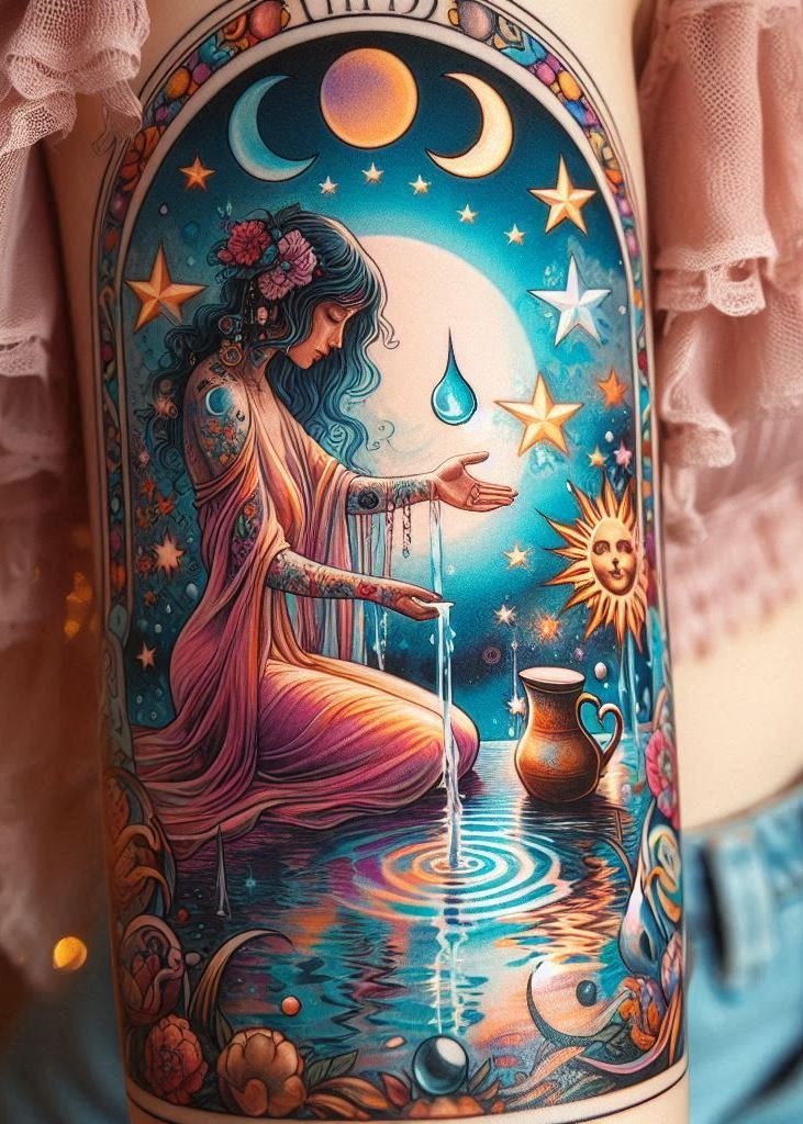 Embrace the power of the moon with tattoos that celebrate its cycles. These mystical designs are perfect for the modern witch!
