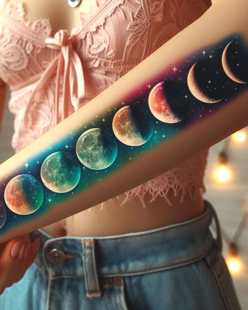 Draw inspiration from the moon's cycles with these magical witchcraft tattoos. Perfect for the lunar-loving witch!