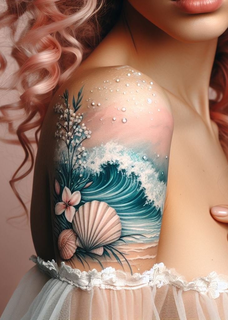 Add a touch of the sea to your ink with ocean and shells tattoo ideas. Elegant, whimsical, and perfect for ocean lovers!