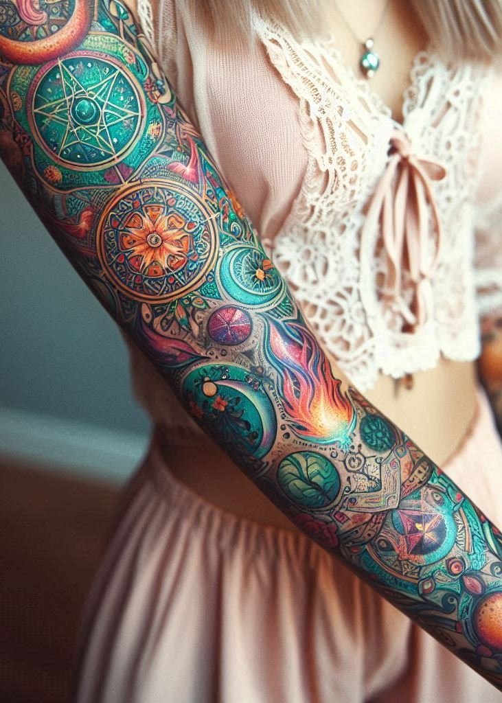 Let the sacred pentagram guide your ink with these enchanting designs. Perfect for the witch who seeks harmony and protection!