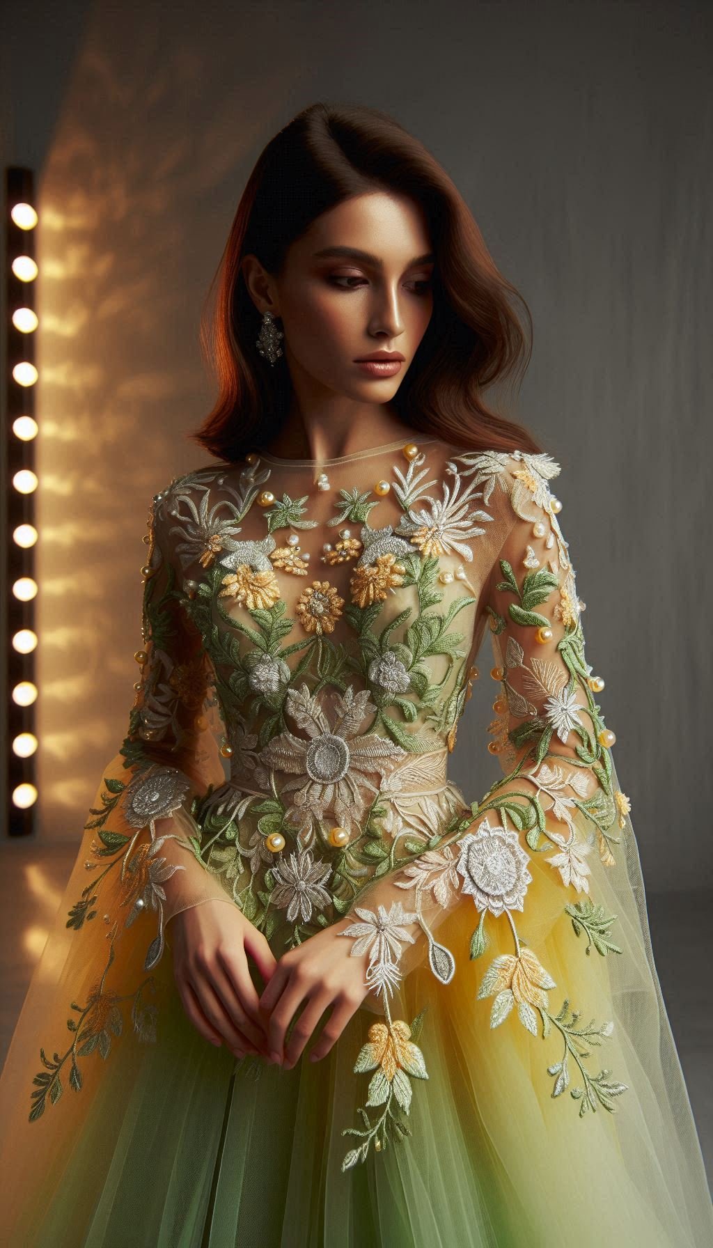 Floral Embroidery Dresses: Blooming Beautiful for Every Occasion | Pocoko Step up your style game with a yellow and green floral embroidery dress. Bold, beautiful, and utterly enchanting!