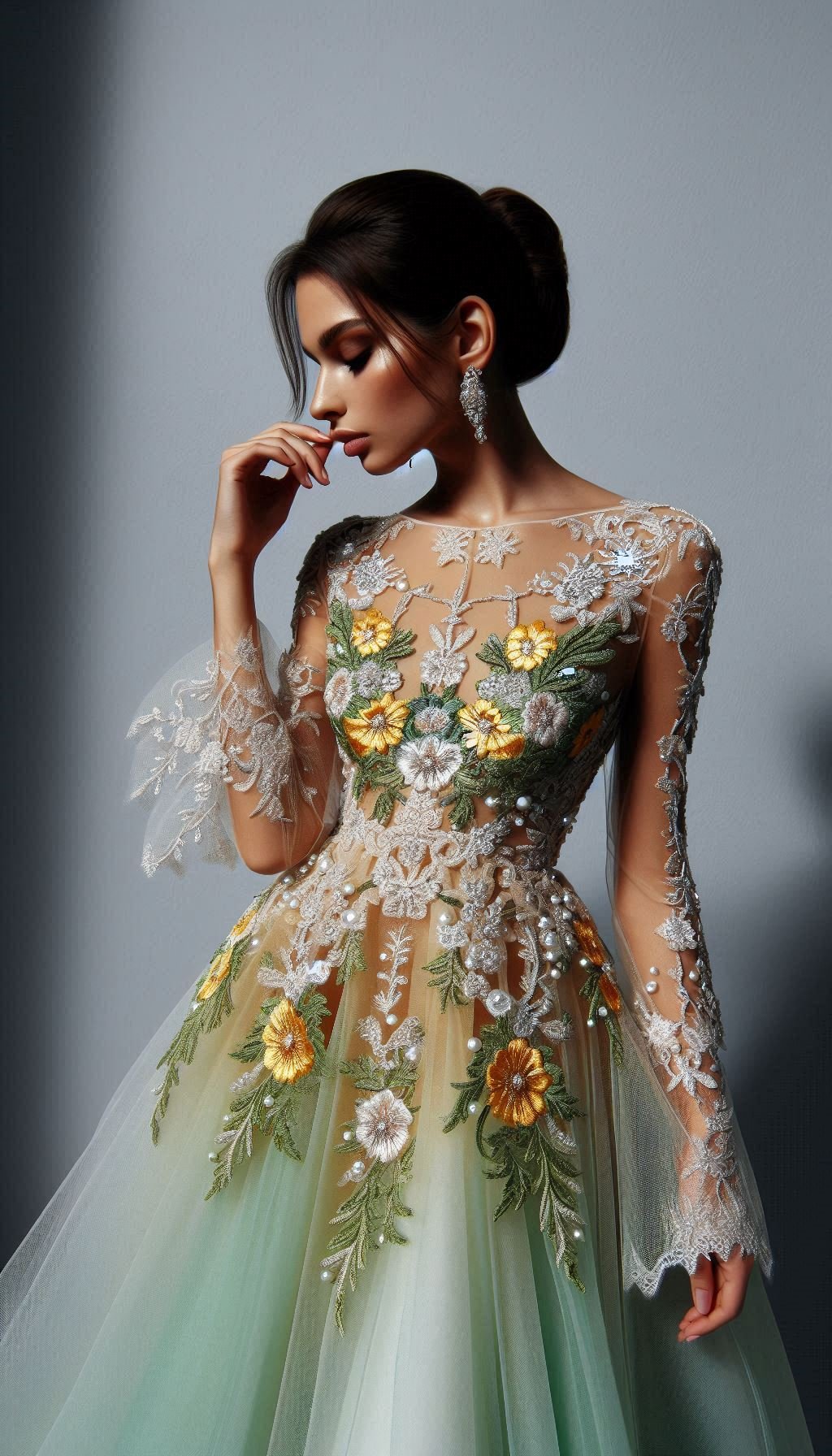 Floral Embroidery Dresses: Blooming Beautiful for Every Occasion | Pocoko Brighten your day with a yellow and green floral embroidery dress. Light, lively, and perfect for any occasion!