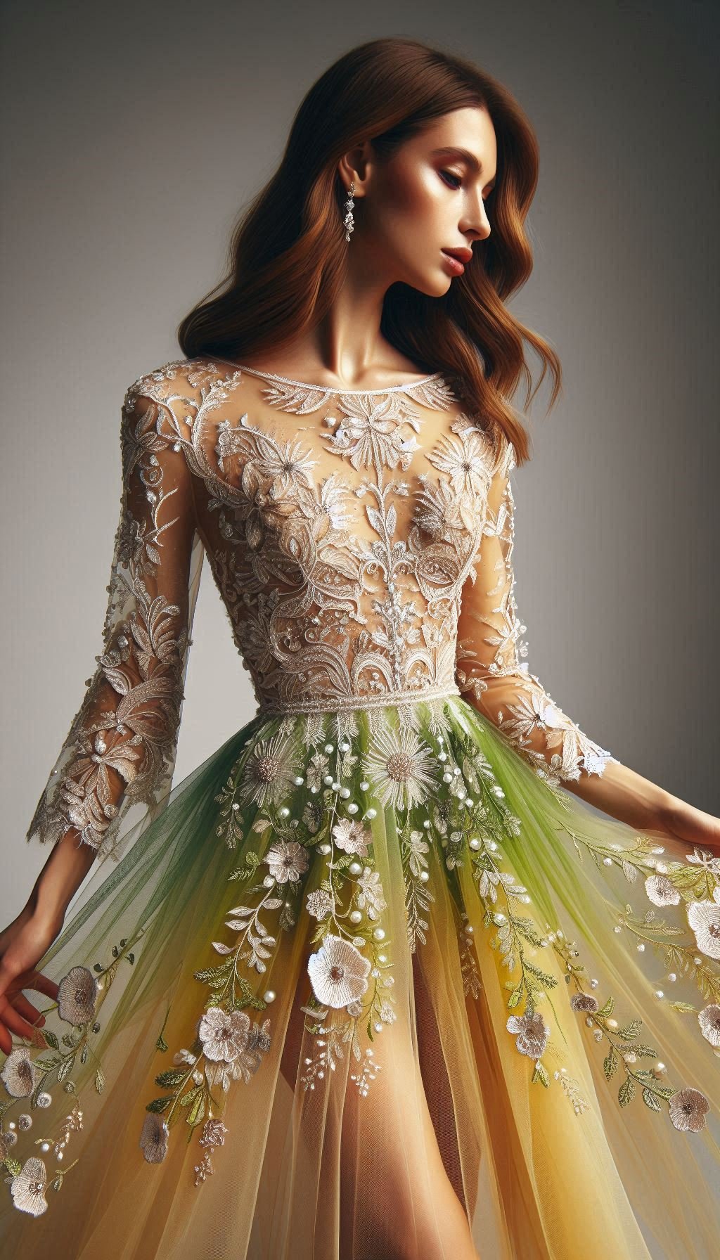 Floral Embroidery Dresses: Blooming Beautiful for Every Occasion | Pocoko Step into spring with a yellow and green floral embroidery dress. Bright, cheerful, and perfect for adding a touch of sunshine to your wardrobe!