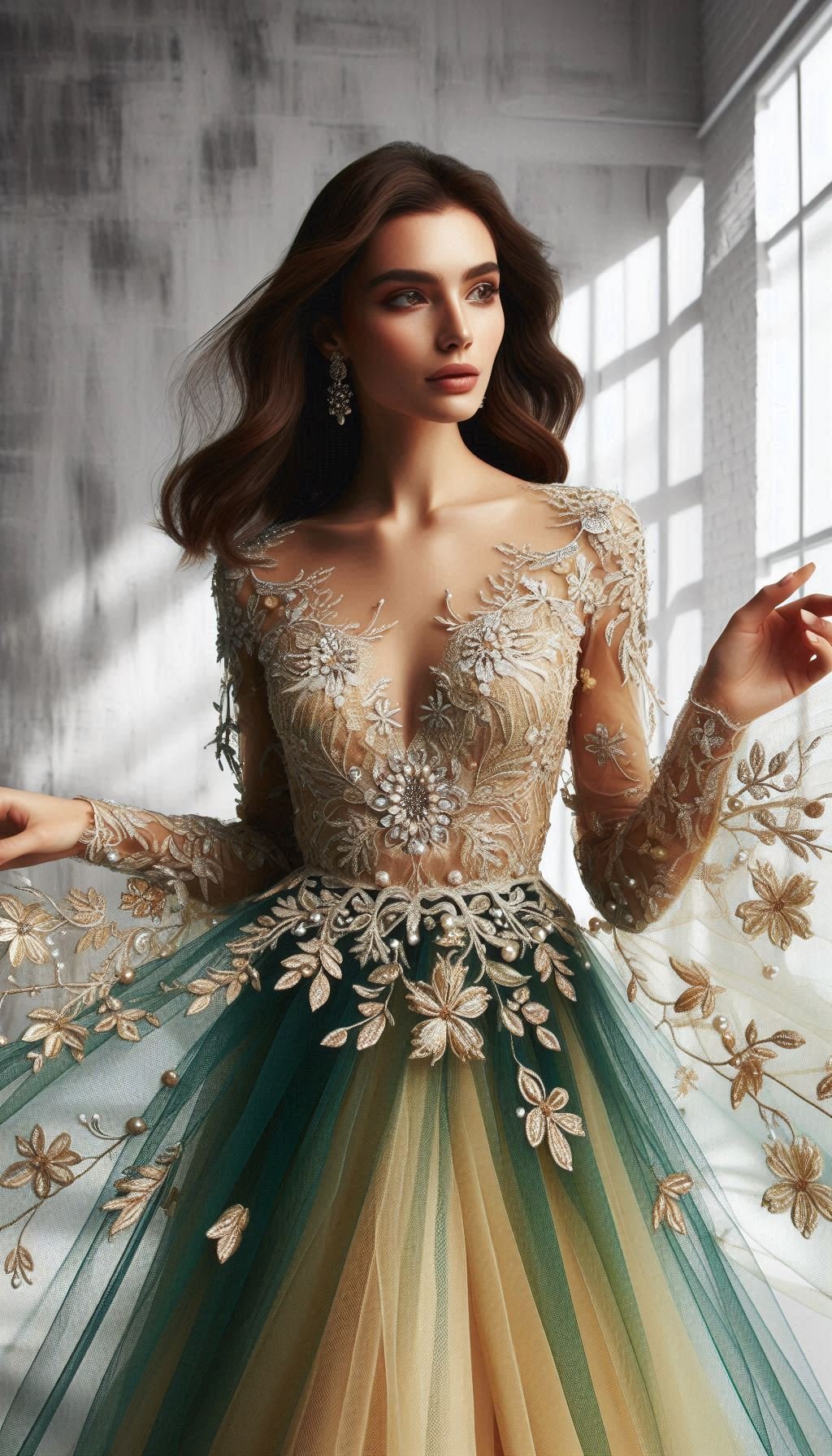 Floral Embroidery Dresses: Blooming Beautiful for Every Occasion | Pocoko Turn heads in a yellow dress with beautiful green floral embroidery. Bright, cheerful, and effortlessly stylish!