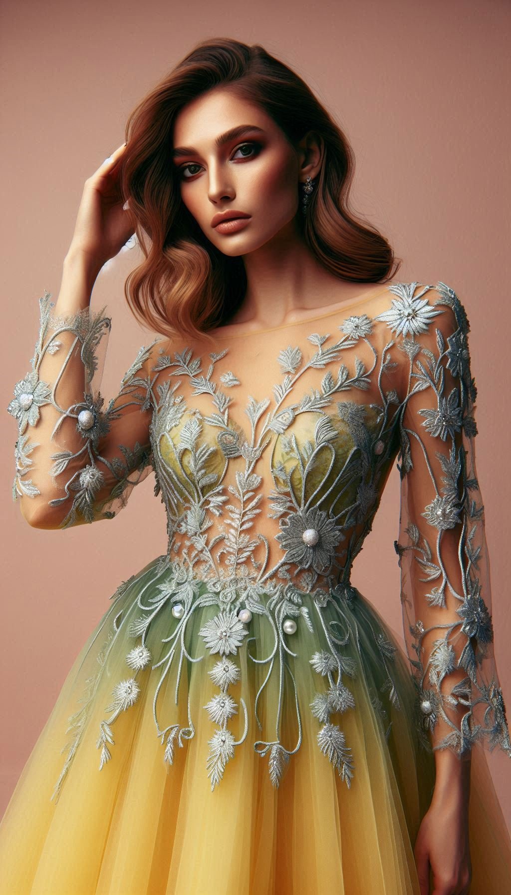 Floral Embroidery Dresses: Blooming Beautiful for Every Occasion | Pocoko Capture the essence of spring in a yellow and green floral embroidery dress. Light, lively, and fabulously chic!