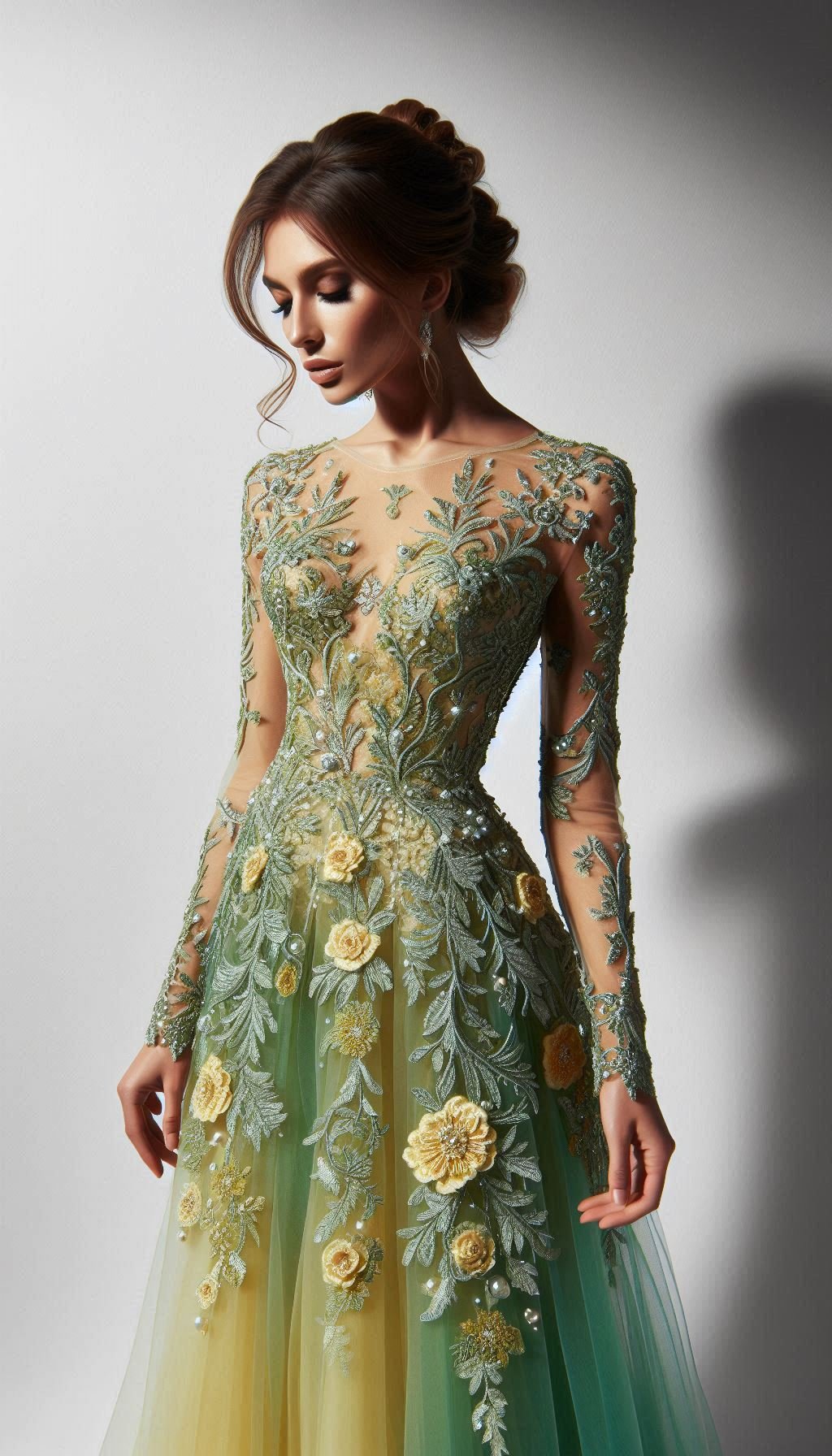 Floral Embroidery Dresses: Blooming Beautiful for Every Occasion | Pocoko Add a splash of color to your wardrobe with a yellow and green floral embroidery dress. Fresh, fun, and full of charm!