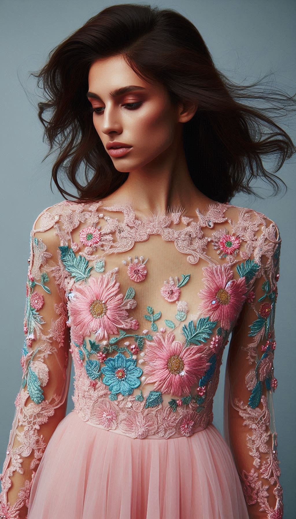 Feel like royalty in this Babilicious pink and peach floral lace dress. It's the perfect blend of elegance and charm!
