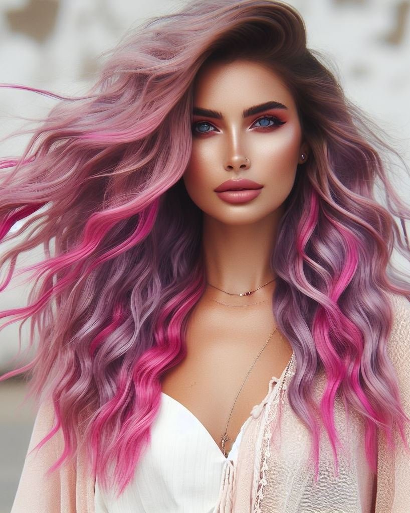 Dive into a world of color with bubblegum pink ombre hair. Fun, flirty, and fabulously chic!