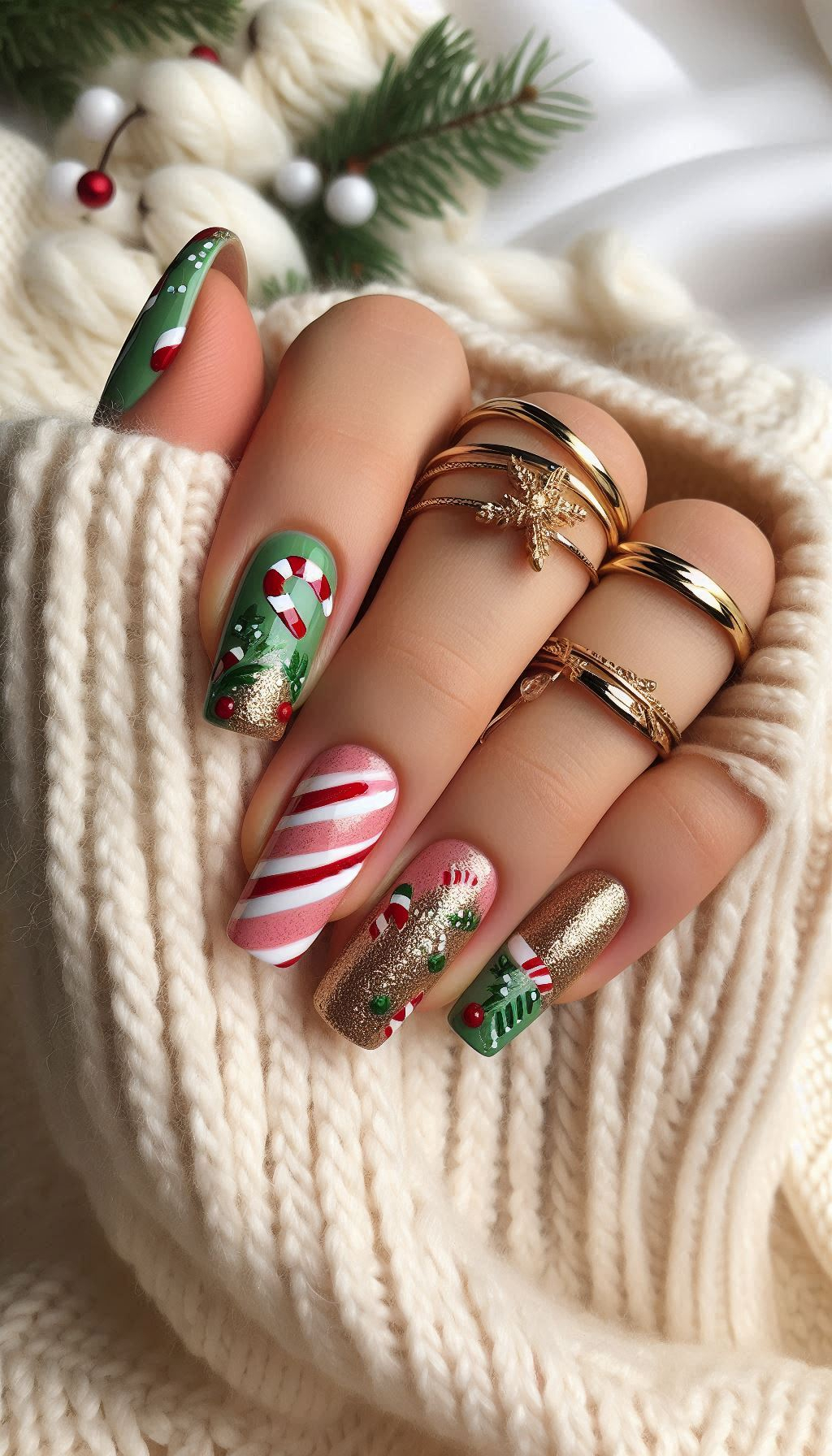 Add a touch of festive charm to your nails with these Christmas decoration-inspired designs. Perfect for holiday parties and beyond!