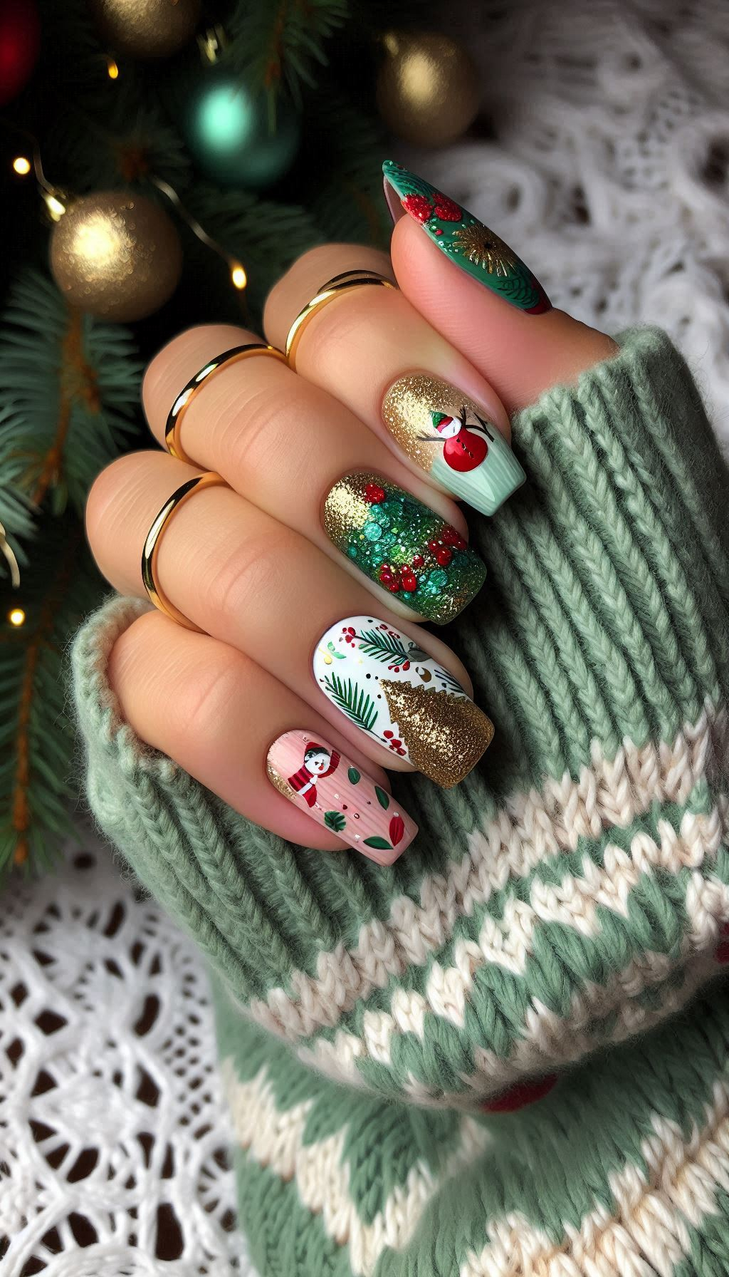 Nail your holiday look with these Christmas decoration themes. Perfect for adding a touch of festive cheer to your fingertips!