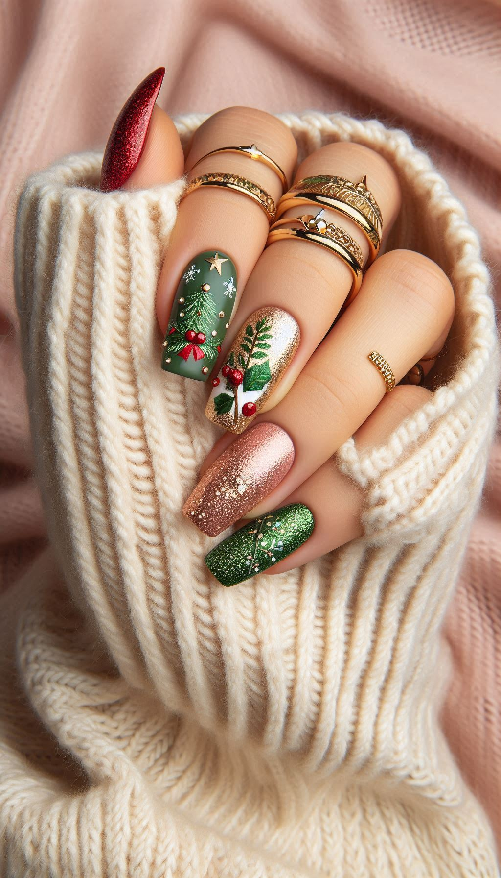 Twinkling lights and sparkly baubles on your nails? Yes, please! Get into the holiday spirit with these dazzling Christmas nail art ideas.