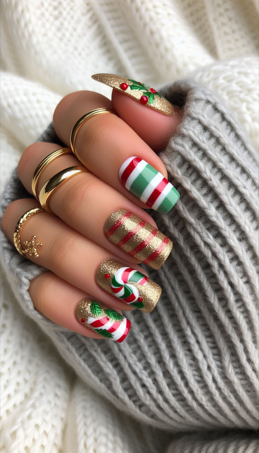 Bring the magic of Christmas decorations to your manicure! These designs are sure to make your nails the star of the holiday season.