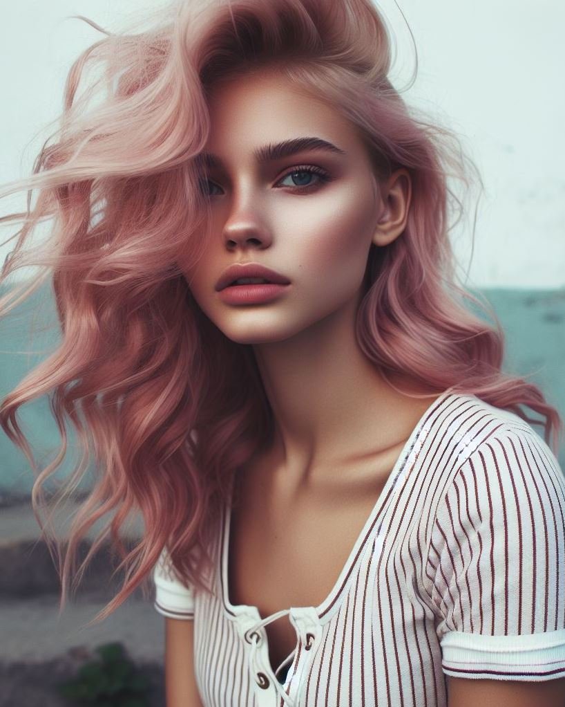 Dusty pink hair color is your ticket to a dreamy, elegant style. Perfect for those who love subtle yet stunning looks!