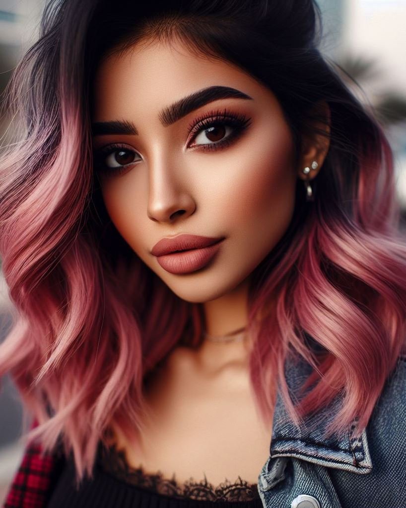 Transform your hair game with the enchanting dusty pink color trend. Soft, sophisticated, and oh-so-chic!
