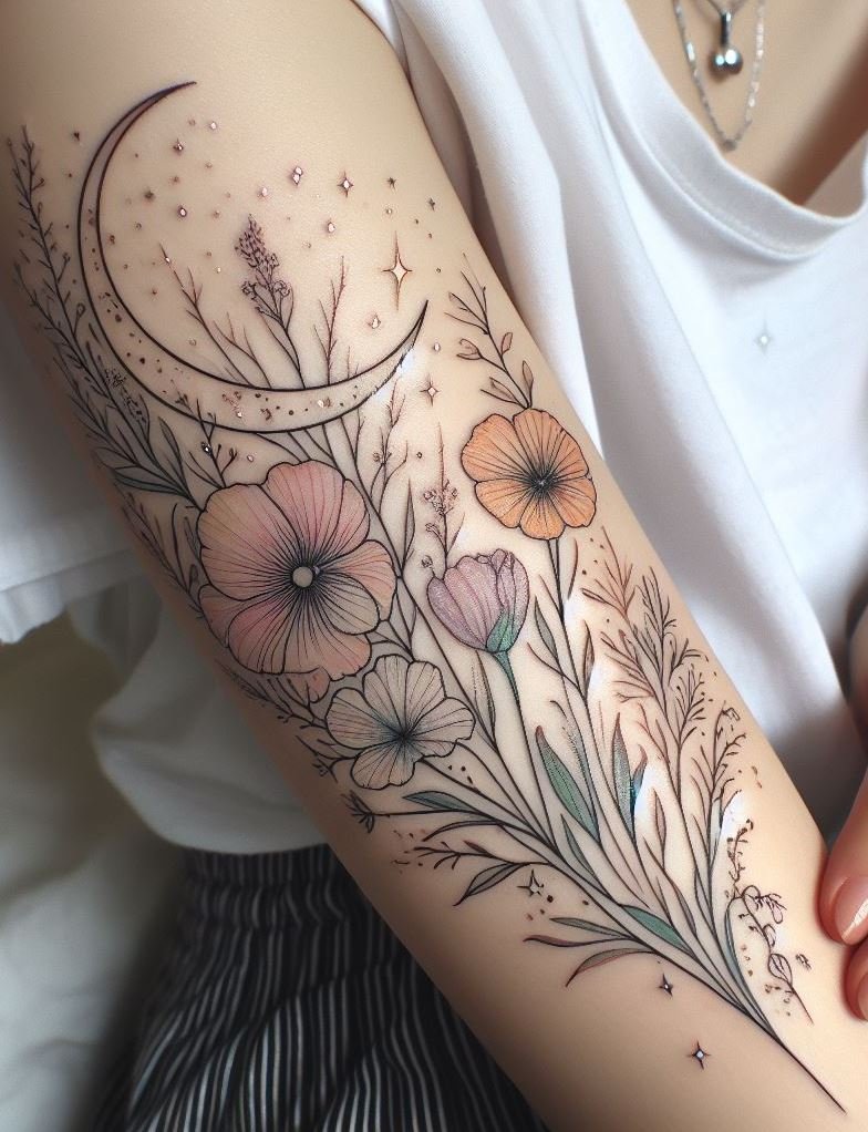 Floral tattoo ideas that bloom with creativity. Transform your skin into a garden of art!