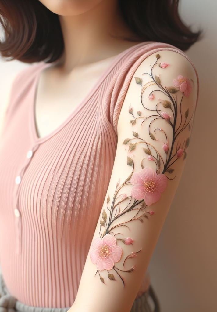 Explore the beauty of floral tattoo ideas. A perfect way to bring nature’s artistry to your skin!