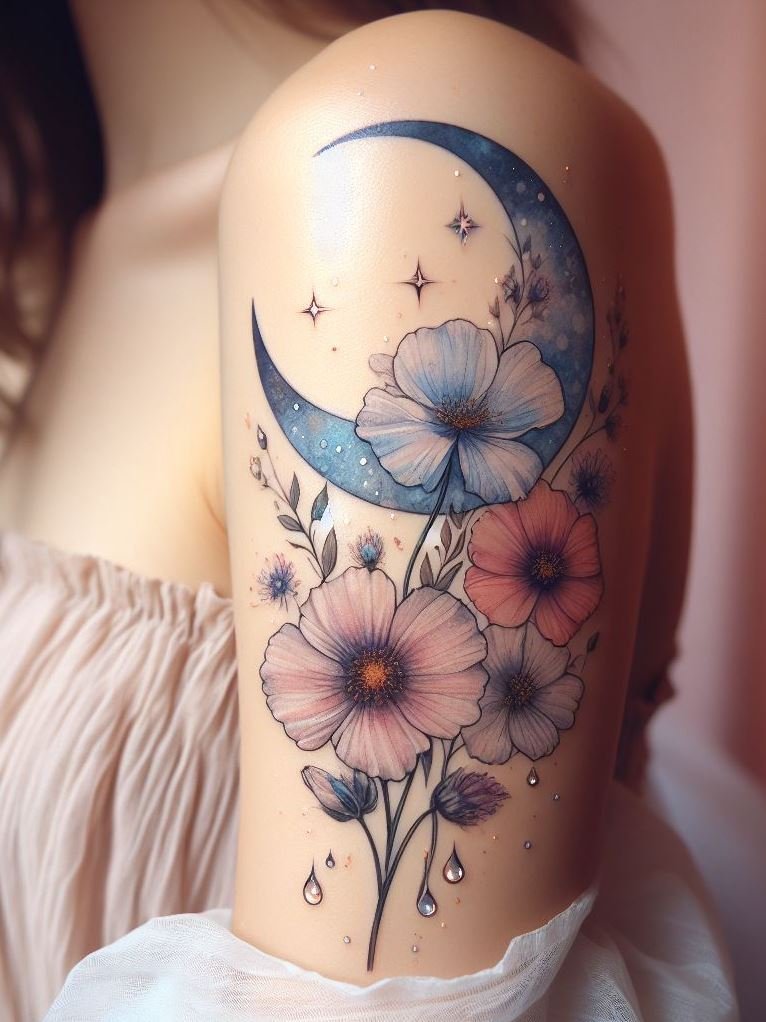 Floral tattoos that bloom with creativity. Elegant, timeless, and always stylish!