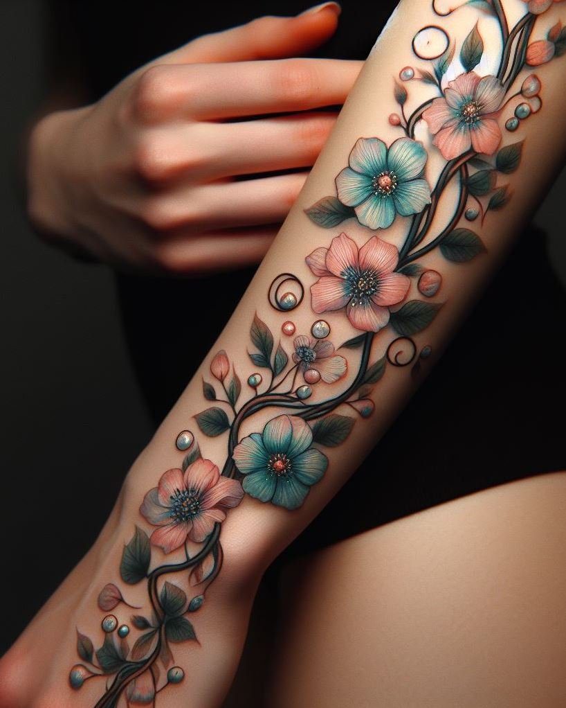 Embrace the timeless beauty of floral tattoos. Delicate, bold, and endlessly stylish!