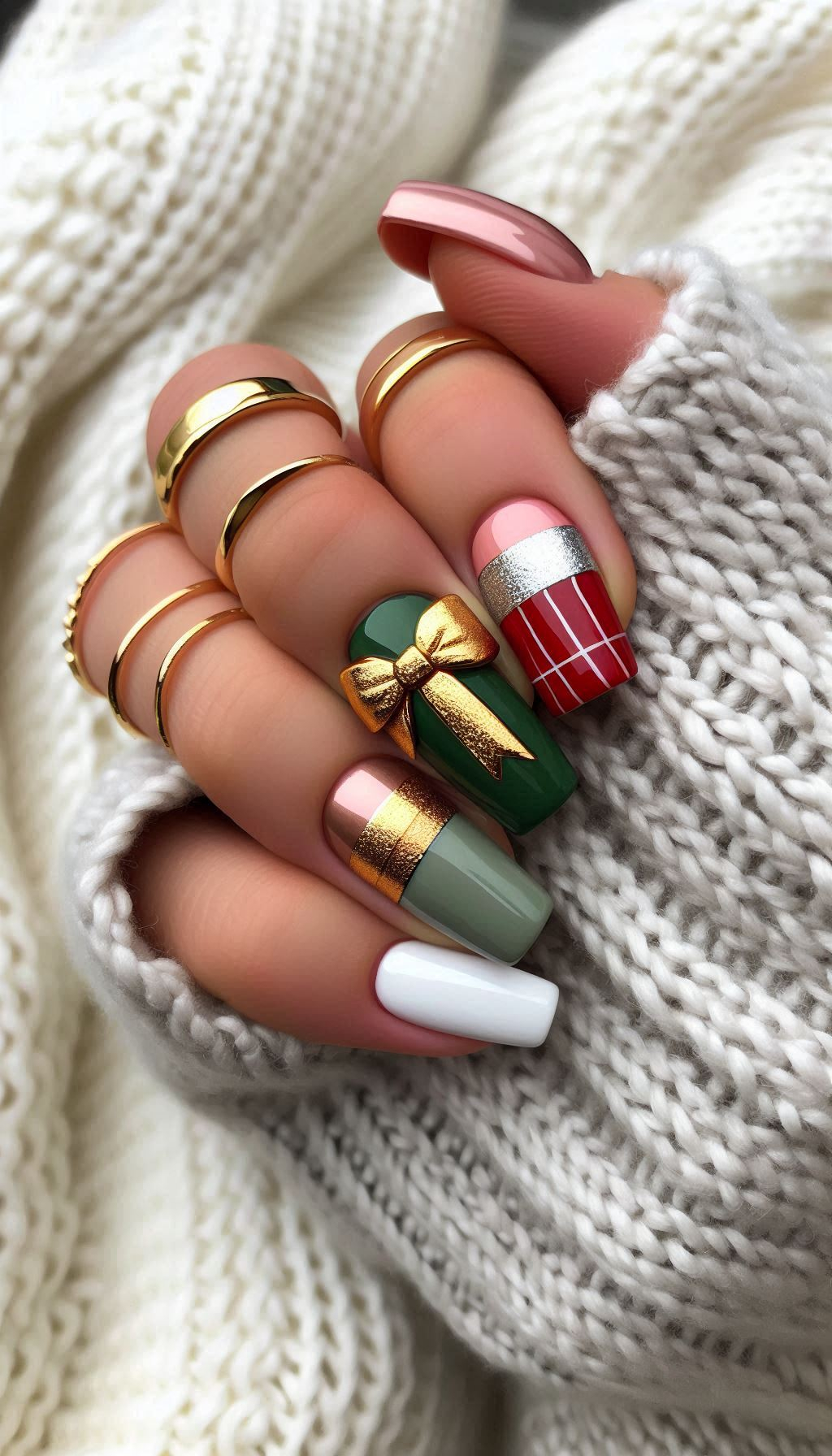 Give your nails the gift of sparkle with these festive Christmas nail art ideas. Each design is a tiny present for your fingertips!