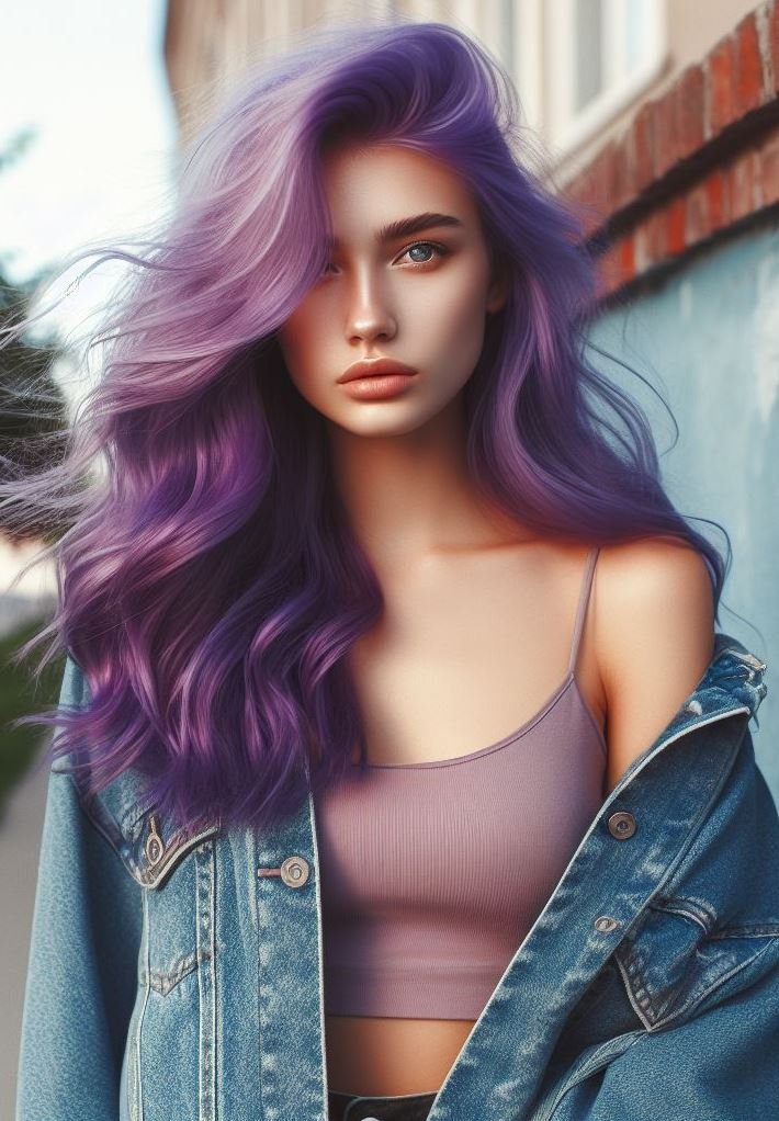 Dive into the dreamy world of lavender hair. This trendy color is perfect for a fresh, bold, and beautiful look!