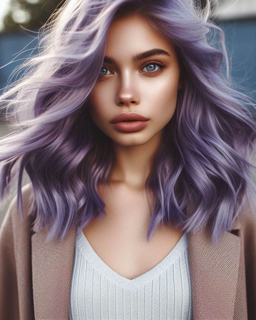 Get ready to turn heads with lavender hair color. Chic, stylish, and oh-so-enchanting!