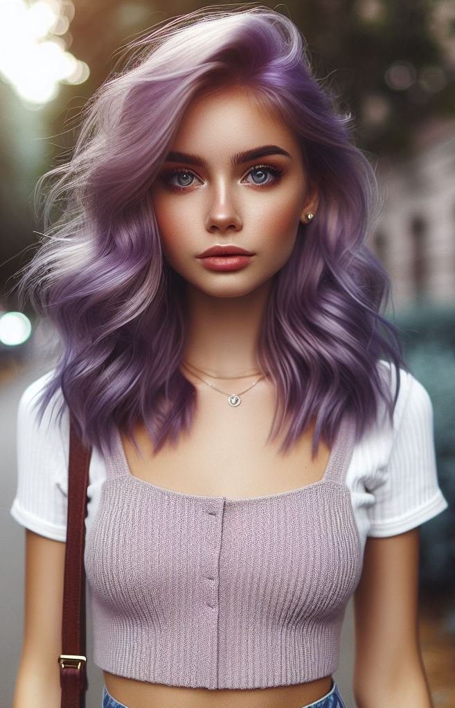 Elevate your hair game with the stunning lavender hair color trend. A perfect blend of elegance and whimsy!