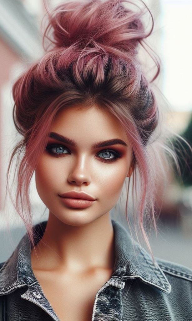 Embrace the sweetness of pastel pink ombre hair. Perfect for adding a touch of whimsy and elegance to your style!