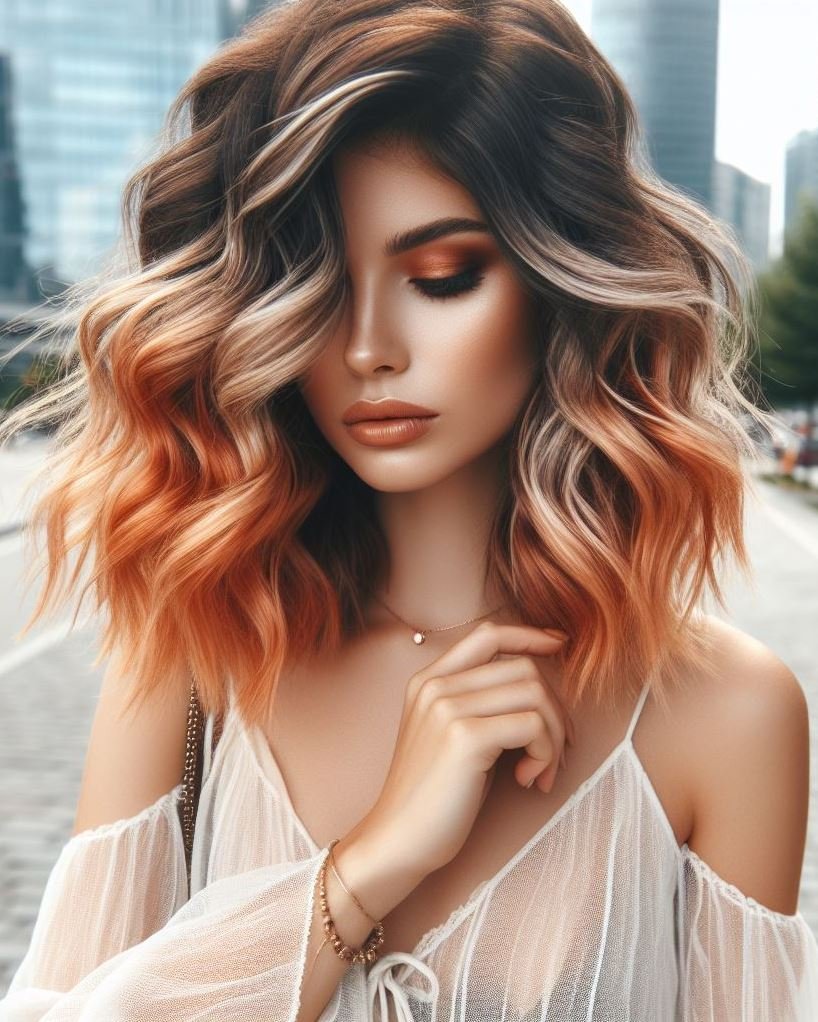 Get ready to dazzle with rose gold blonde hair. Soft, stunning, and absolutely perfect for making a stylish statement!