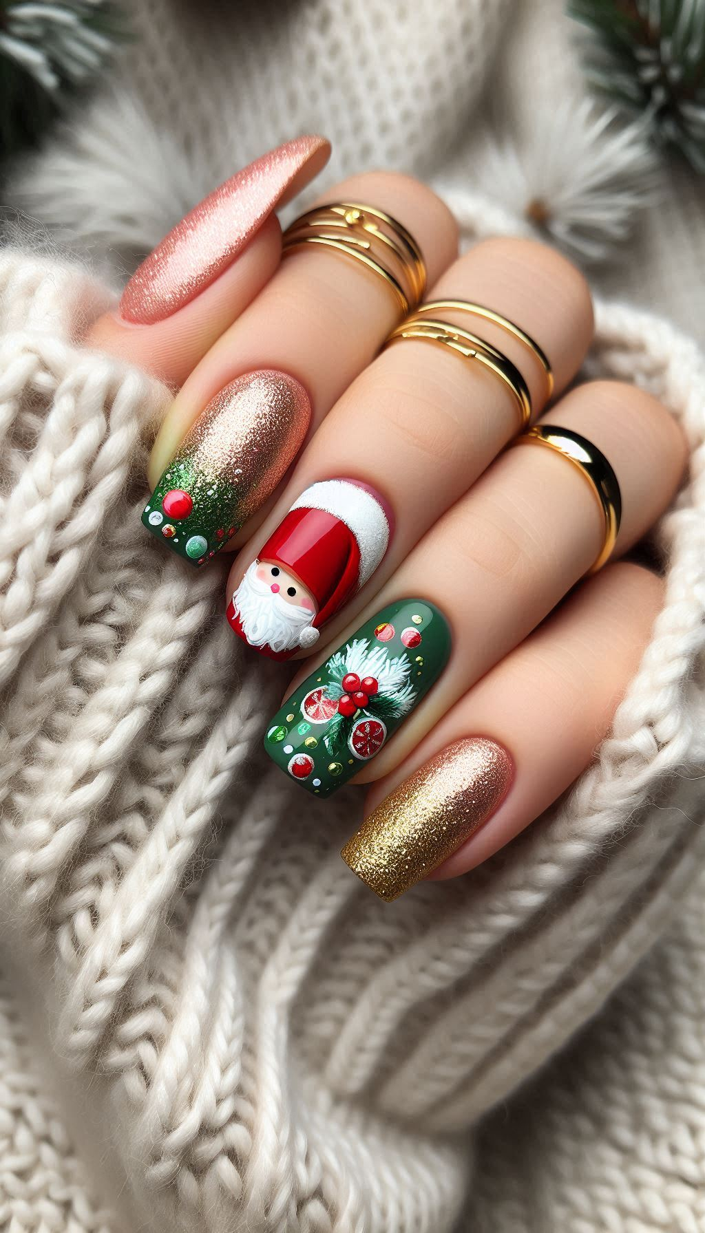 Who needs reindeer when you've got Santa on your nails? These Santa Claus designs are sure to make your manicure merry and bright.