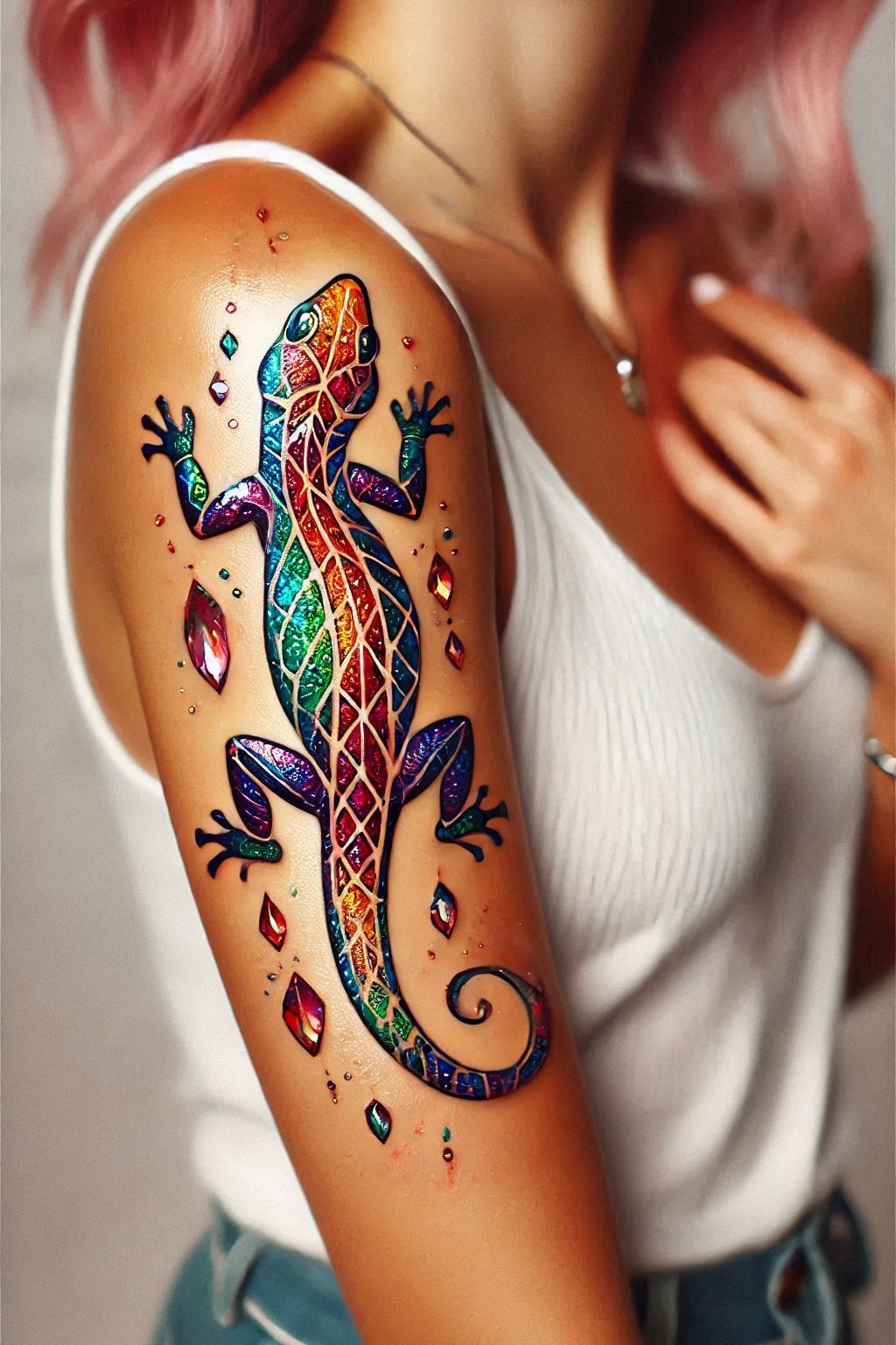 Embrace your inner chameleon with these lizard-inspired reptile tattoos. Perfect for those who love to blend in with style!