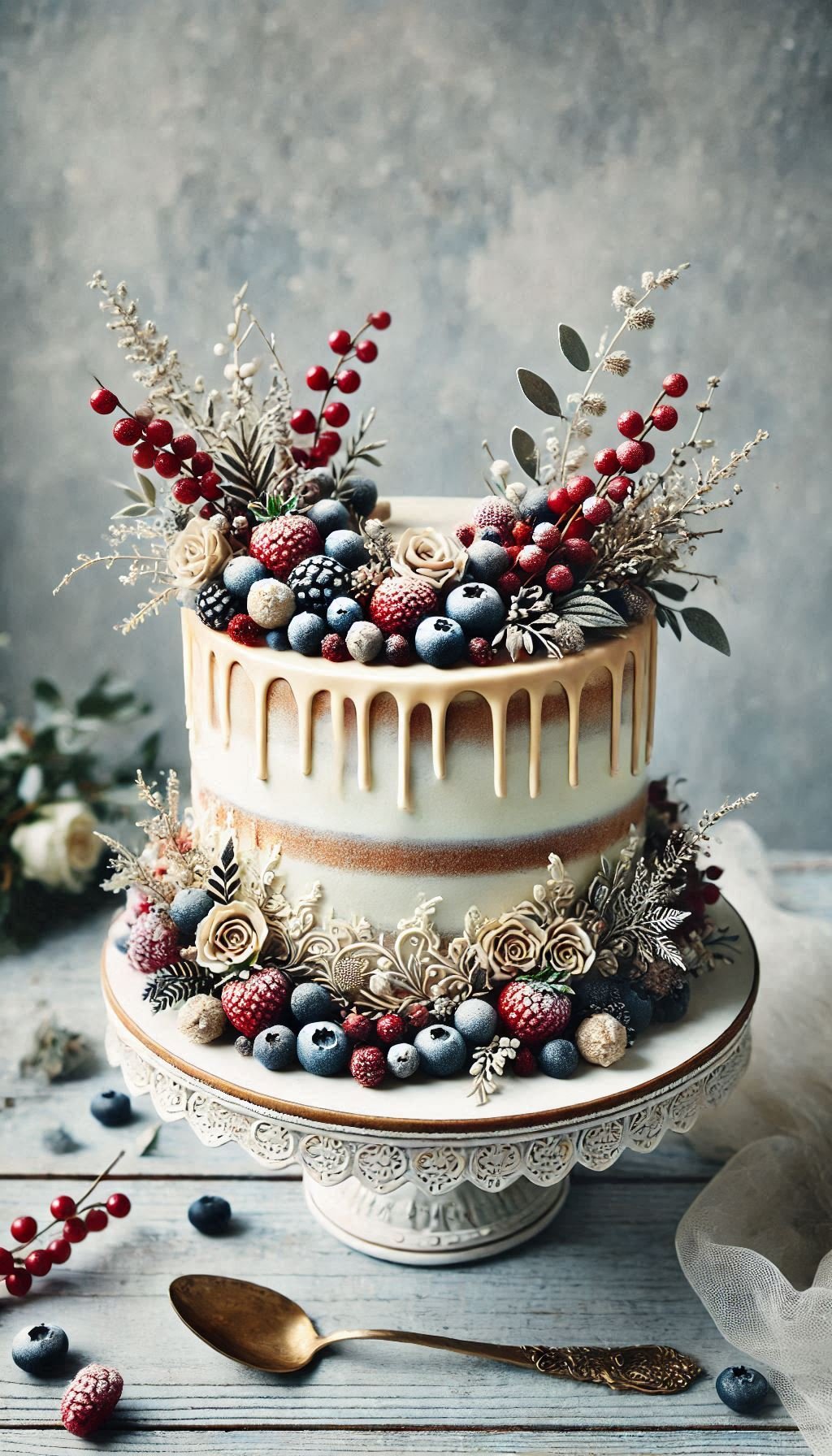 Embrace the natural beauty of this naked cake with minimal frosting and fresh berries. Simple, elegant, and oh-so-delicious!