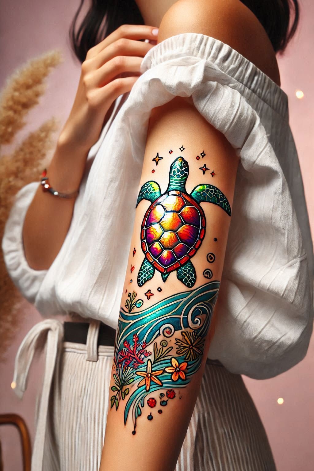 Add a touch of tranquility to your ink with a turtle tattoo. A timeless design that embodies grace and wisdom!