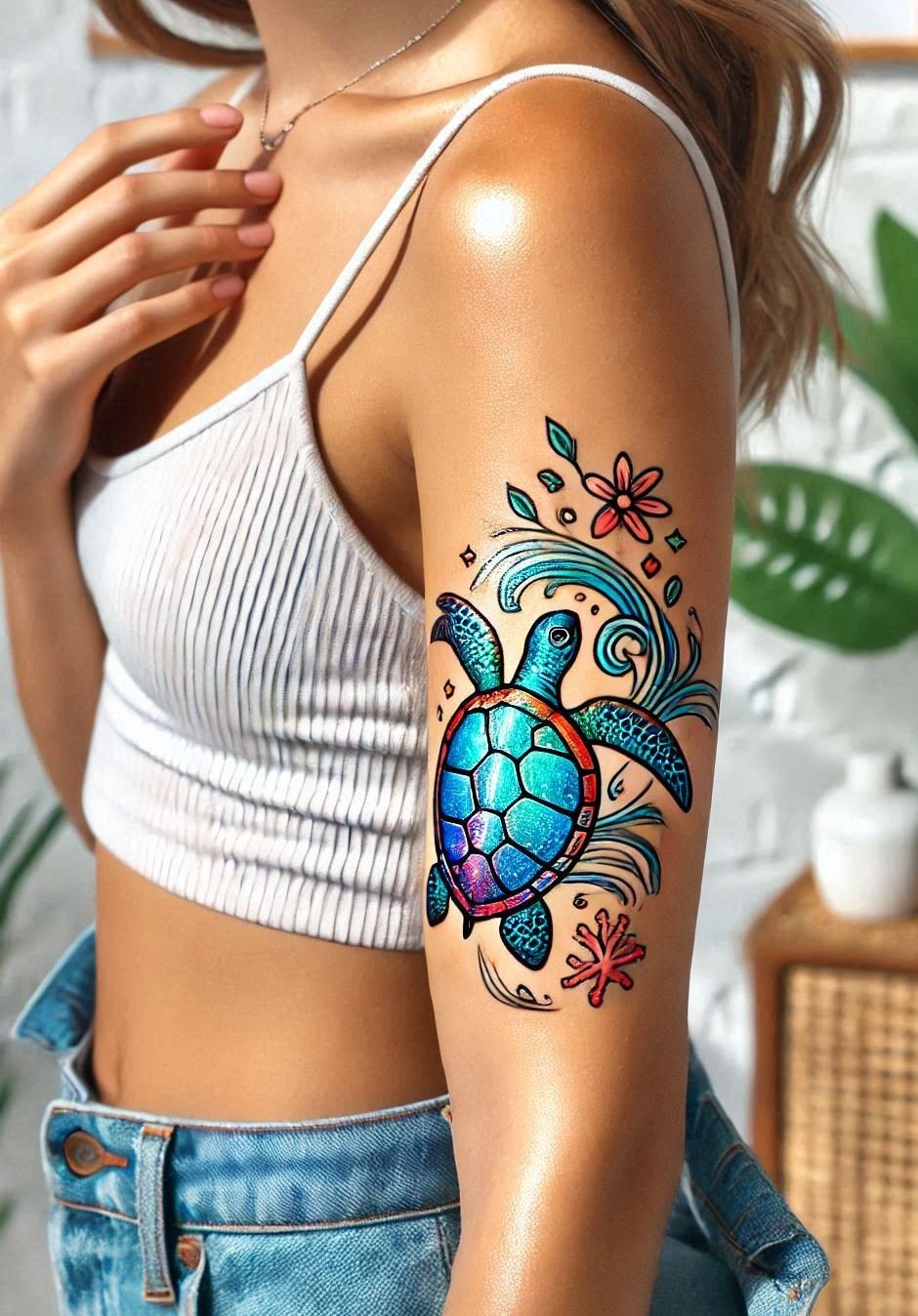 Add a touch of elegance to your ink collection with a turtle tattoo. Perfect for those who appreciate the slow and steady path to wisdom!