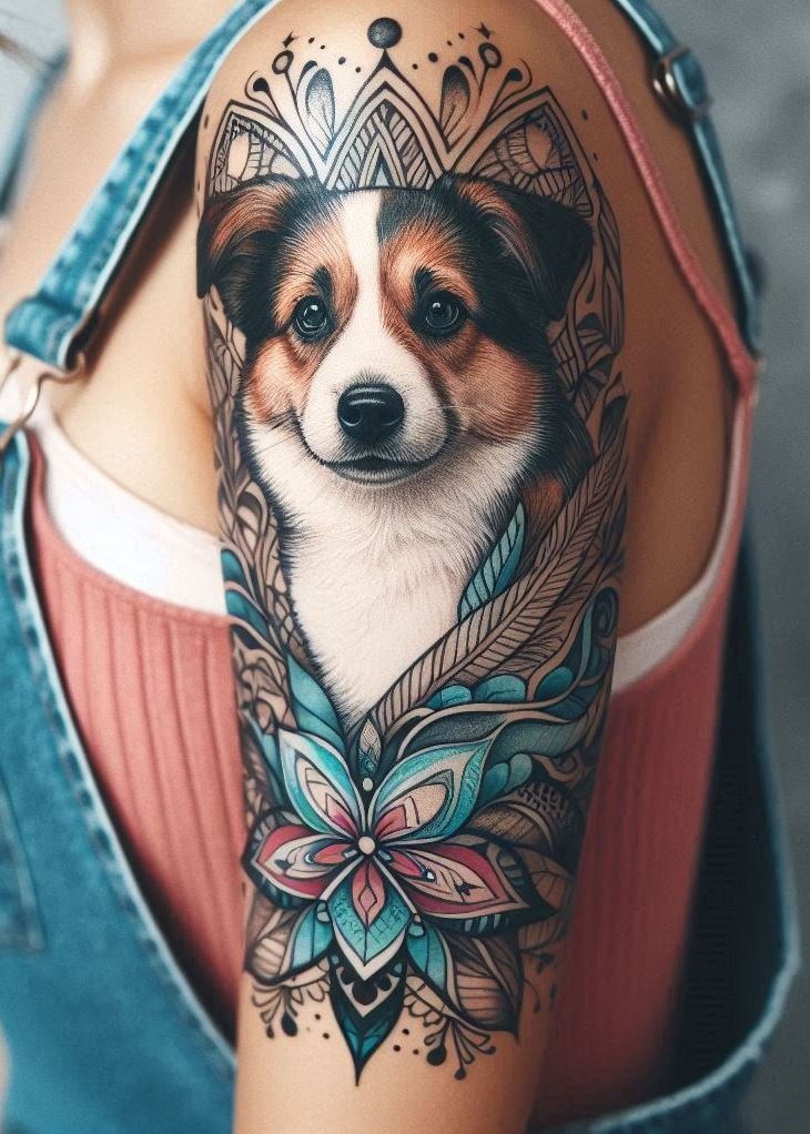 Furever Faithful: 70+ Dog Tattoos That Are Woof-Worthy! | Pocoko Looking for a paw-some way to show your love for your furry best friend? These dog tattoos for girls are as loyal and charming as your pup – a perfect match for dog lovers with a wild side!