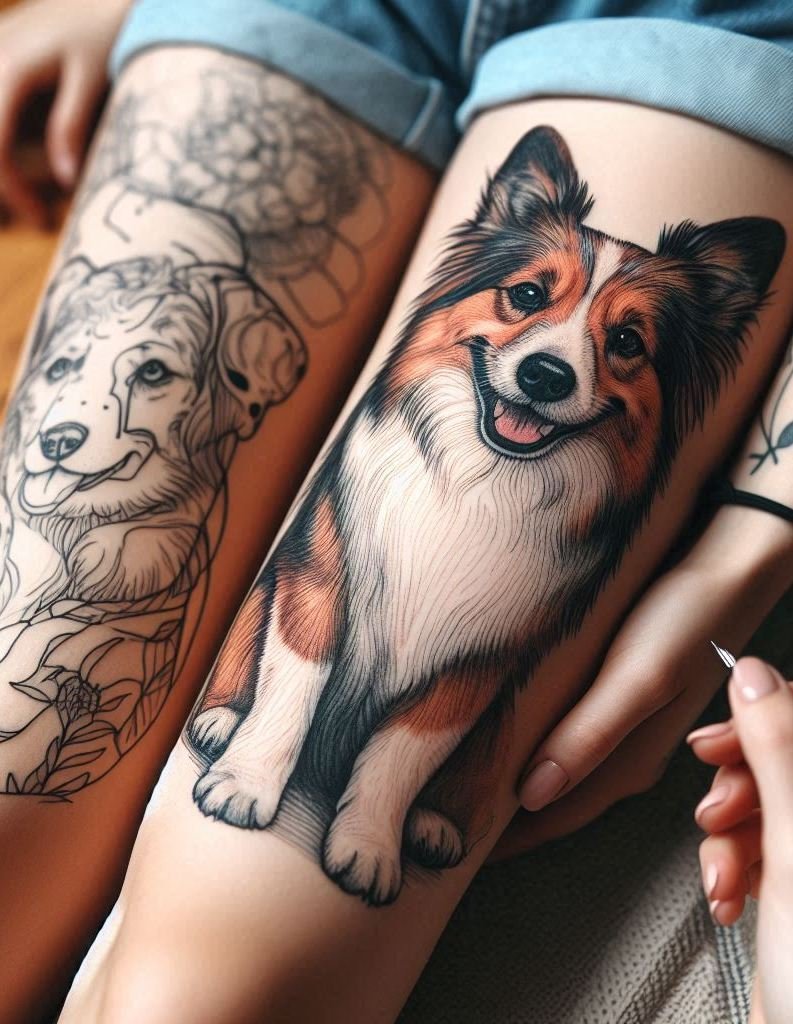 Furever Faithful: 70+ Dog Tattoos That Are Woof-Worthy! | Pocoko Why say it with words when you can say it with fur-ever? Dog tattoos for the win!