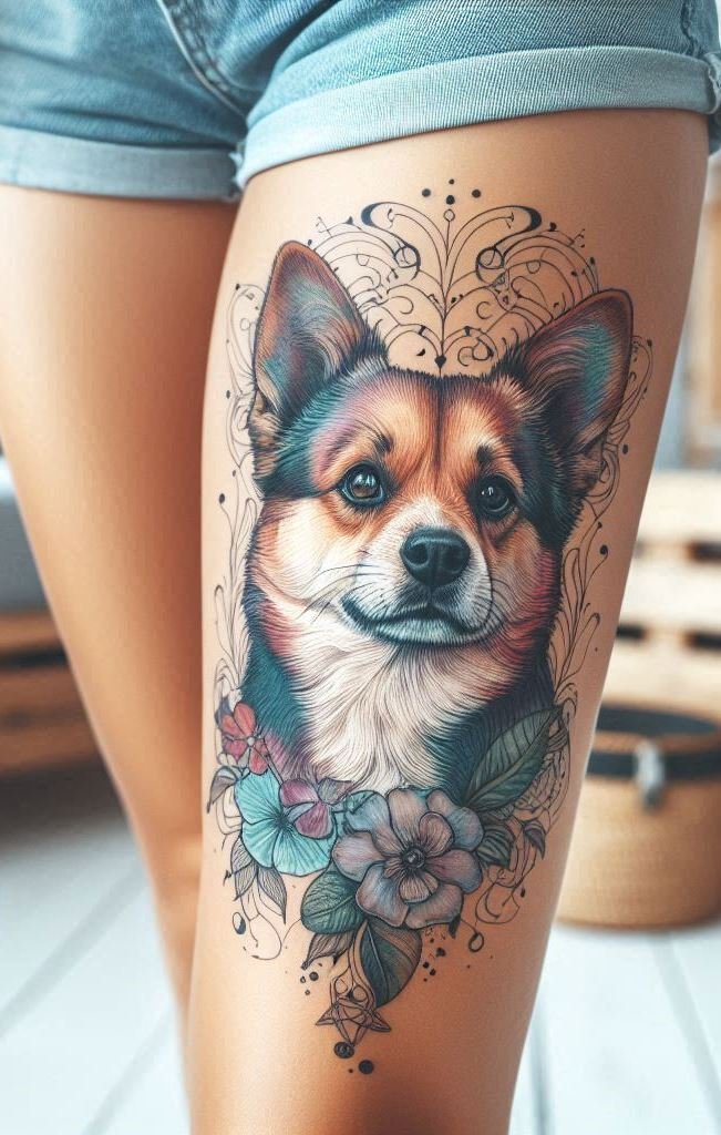 Furever Faithful: 70+ Dog Tattoos That Are Woof-Worthy! | Pocoko Get ready to unleash your love for dogs with these super-cute tattoos for girls.