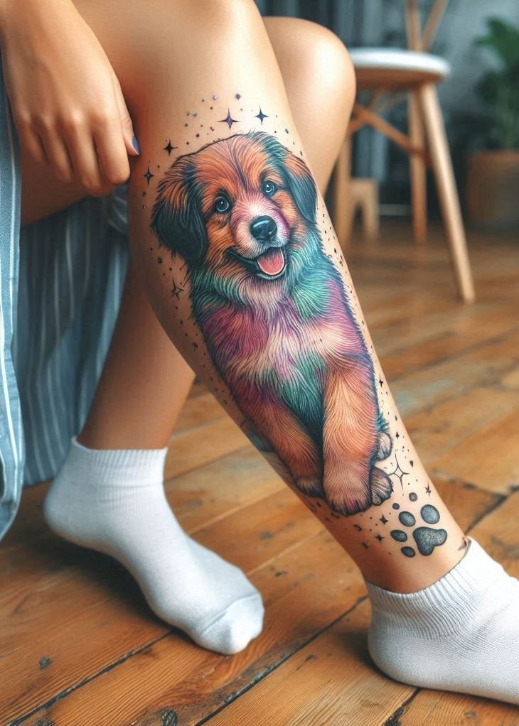 Furever Faithful: 70+ Dog Tattoos That Are Woof-Worthy! | Pocoko Turn your puppy love into permanent art with these stylish dog tattoos perfect for any girl.