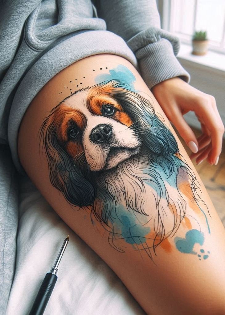 Furever Faithful: 70+ Dog Tattoos That Are Woof-Worthy! | Pocoko These dog tattoos for girls are purebred cuteness. Time to wear your heart on your paw!